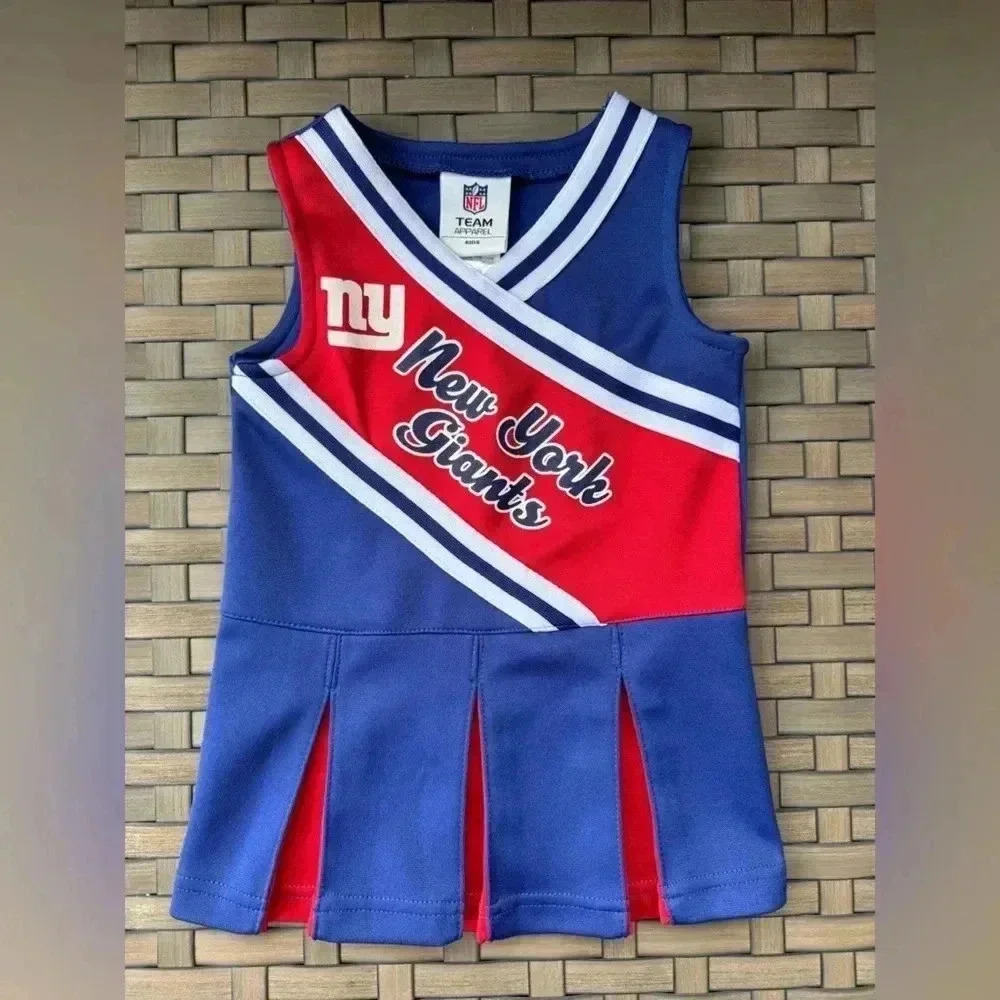 NFL‎ New York Giants Toddler Team Cheer Uniform Dress Size 18 Months